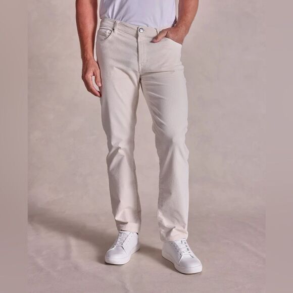 Rye 51 Hamilton R51 Cord - Stretch Comfort Corduroy 5-Pocket - Ivory | size 38 - Picture 2 of 13